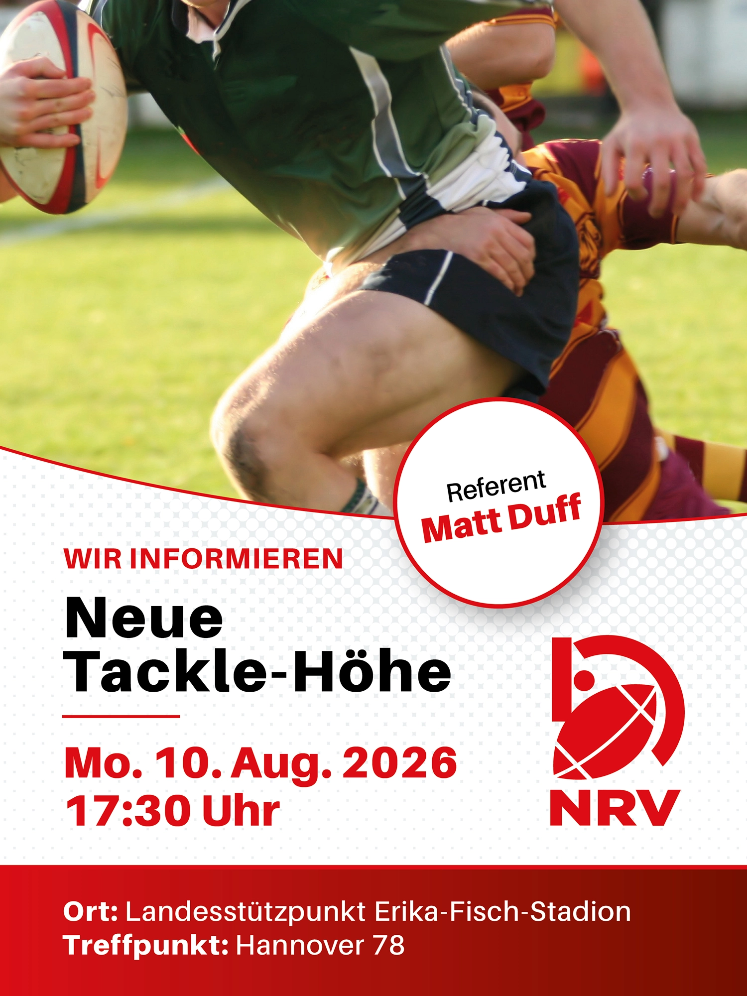 NRV Poster Neue Tacklehöhe