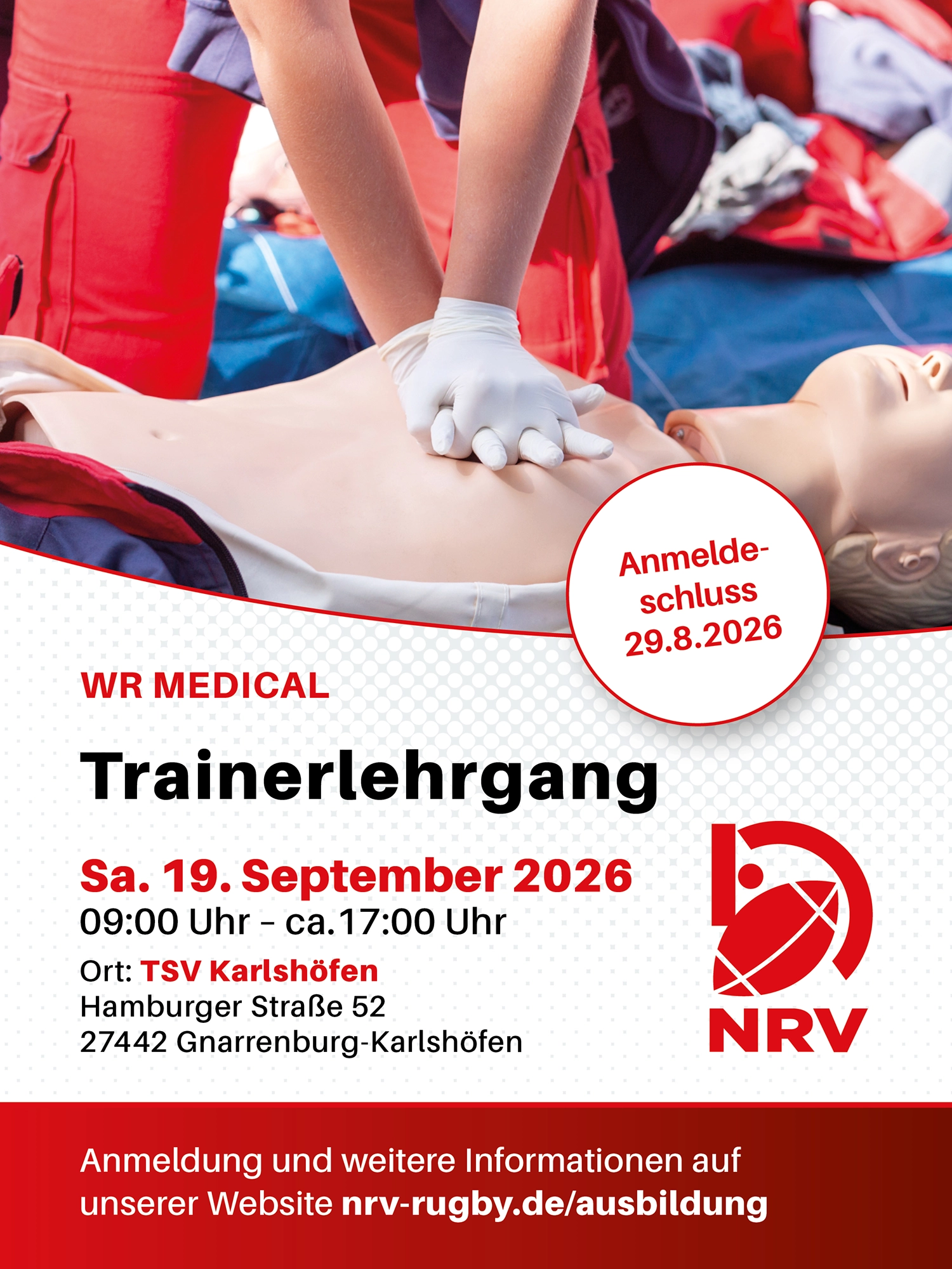 NRV Poster Trainerausbildung Erste Hilfe - neues Format